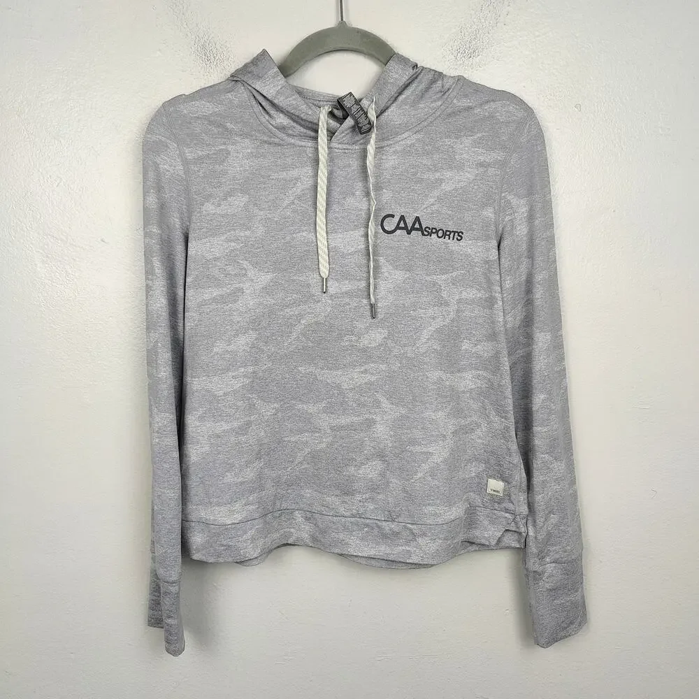 Vuori Halo Essential Hoodie Womens Small Light Gray Camo Dreamknit CAASports